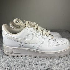 Nike Air Force 1 '07 Low Men's Size 7 Triple White CW2288-111 Pre-Owned
