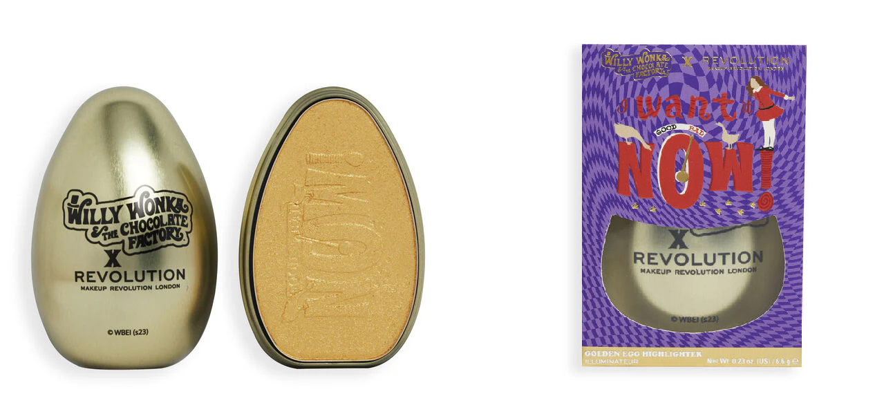 Revolution Highlighter Willy Wonka Good Egg Bad Egg