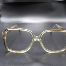 Vintage MAINSTREET 141 Clear Brown Tortoise Square Eyeglass Frames No Lenses