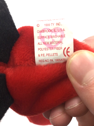 TY Beanie Baby - MAC the Cardinal ALL FOUR ERRORS - Excellent! - Afbeelding 5 van 12