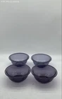 Pyrex 4 Piece Set Amethyst Purple Mixing Bowls 322 1L 1 Quart Vintage USA