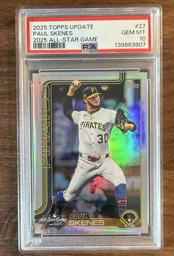 2025 Topps Update Series 2025 All-Star Game Paul Skenes #ASG-27 PSA 10 Gem Mint