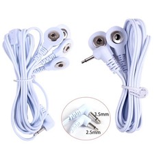 2 Way 4 Way TENS Massage Electrode Lead Wire Cable Replacement Connector UK