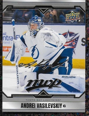 2024-25 Upper Deck MVP ANDREI VASILEVSKIY Tampa Bay Lightning Silver Script #134