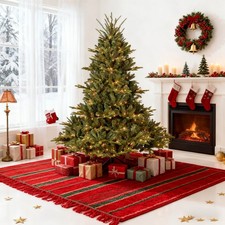 6 ft Prelit Artificial Christmas Tree w/1673 PE PVC Branch Tips  500 Lights