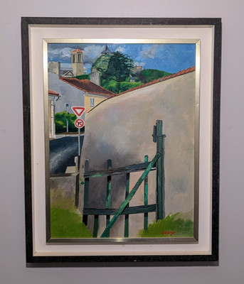 Original Abstraktes Gemälde ''RUSTY GATE PARTHENAY, FRANCE'' William James Bolger.