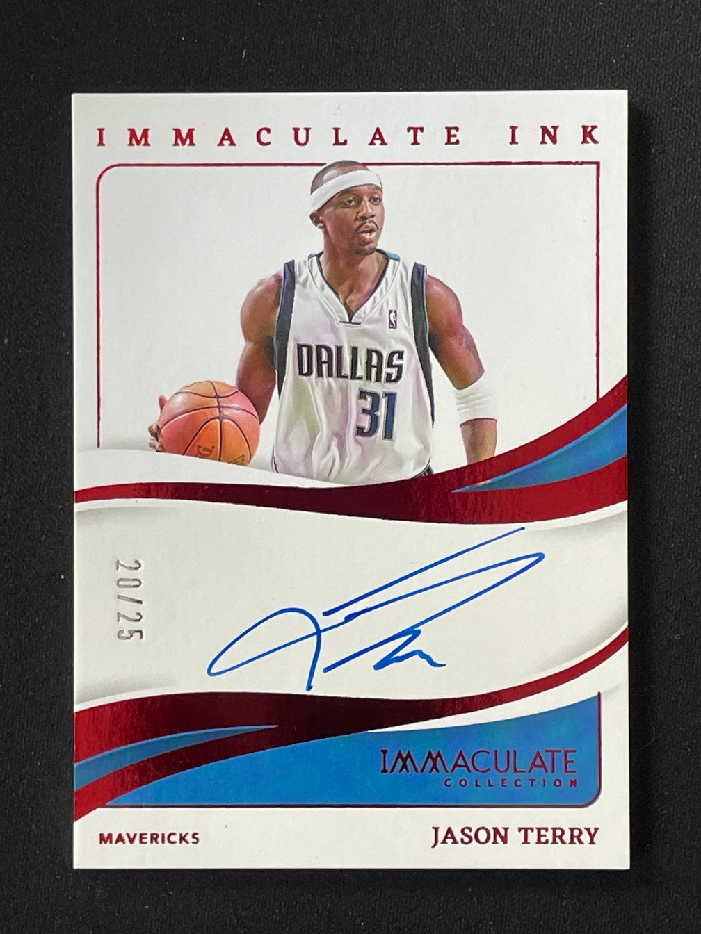Jason Terry 2023 Immaculate #II-JTD Immaculate Ink - Red /25 Price 