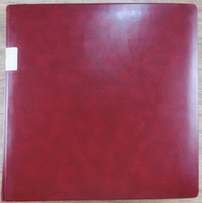 Heuss &uuml;ber 100 ungelaufene Bildpostkarten im roten Ringbinder