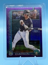 2025 Topps Pro Debut - Chrome Colt Emerson - Purple Refractor /125 (RC)  125/125