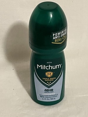 Mitchum Men's Roll On Anti-Perspirant and Deodorant Unscented 3.4oz