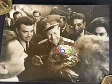 Original Pressefoto 1965 Kosmonaut Alexej Leonow DDR Besuch Pawel Beljajew RAR