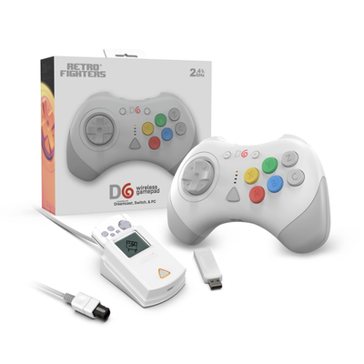 Retro Fighters D6 Wireless Controller for Sega Dreamcast, PC