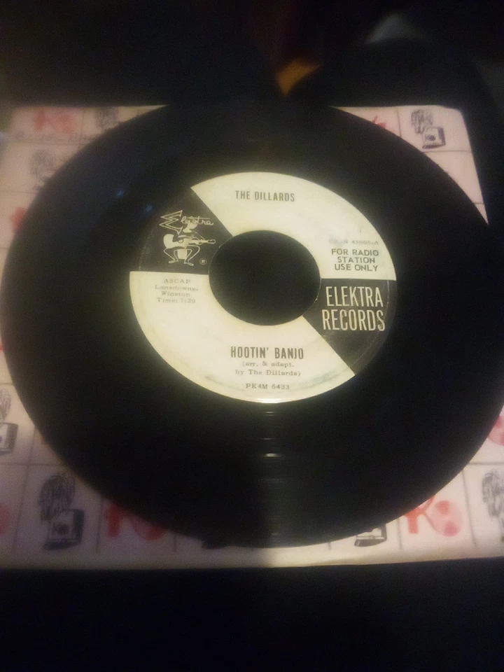 Polly Vaugh/Hootin' banjo/ The Dillards/ Elektra records/ 45 / promo - Image 2 of 4