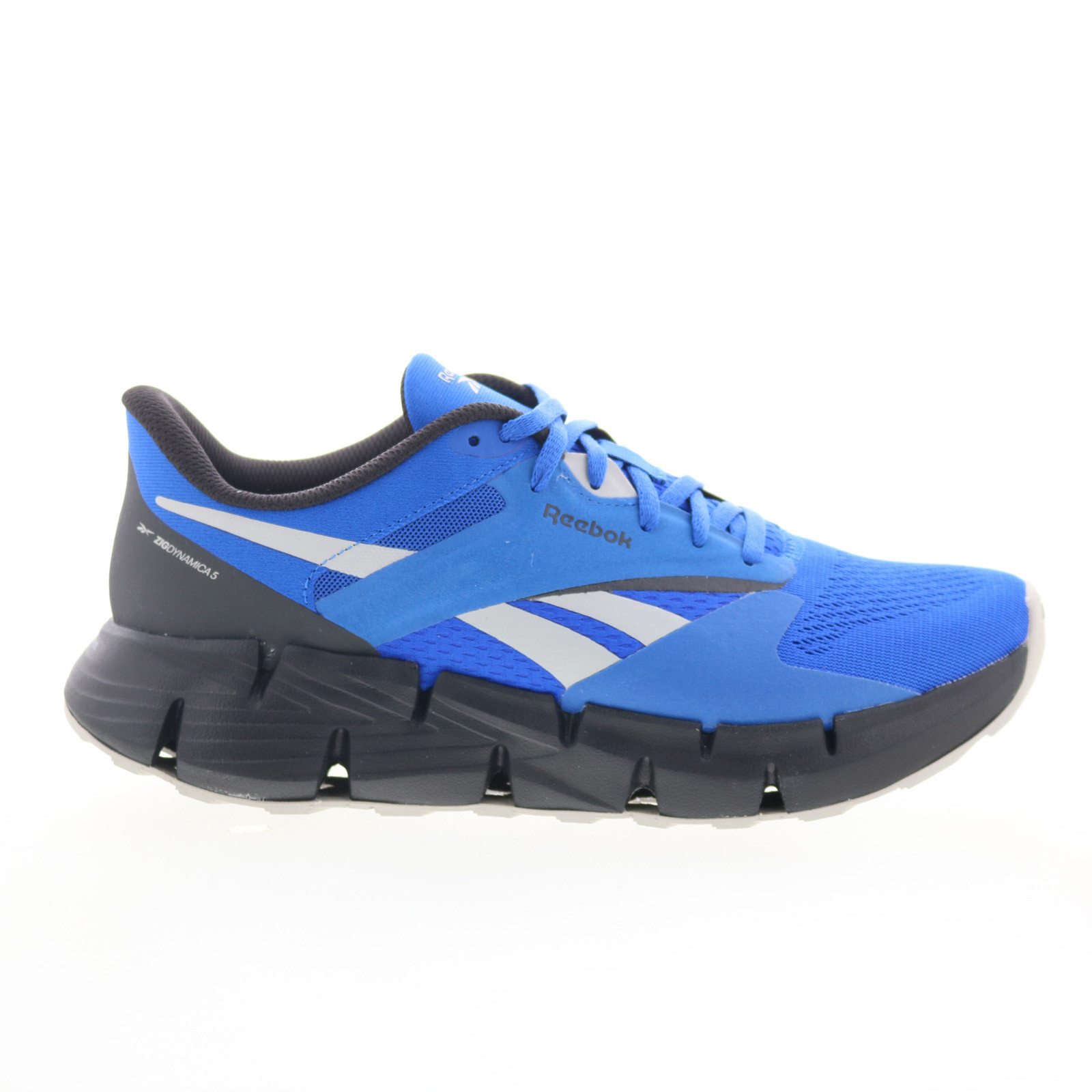 Reebok Zig Dynamica 5 Mens Blue Mesh Lace-Up Casual Sneakers