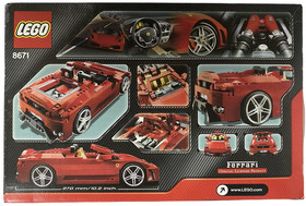 LEGO Racers 8671 Ferrari 430 Spider Big 1:17 Scale NEW w Box Creasing 2006