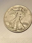 1943 Walking Liberty Fifty Cents Very Legible 90% Silver Eagles on reverse