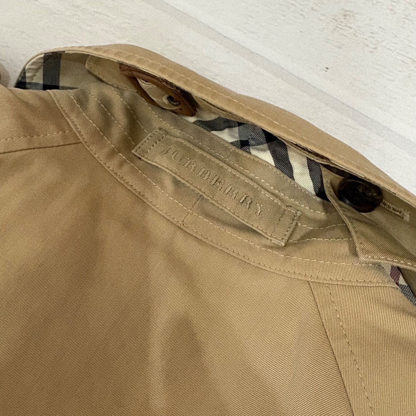 Burberry   London Trench Coat with Liner Cotton Gabardine Long Honey Beige Nova thumbnail 10