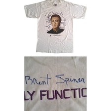 Brent Spiner Star Trek Lieutenant Commander Data handsigniertes Single Stitch Shirt