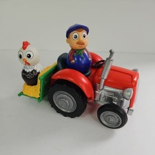 Weebles WeebleDown Farm Tractor Farmer and Chicken Figures