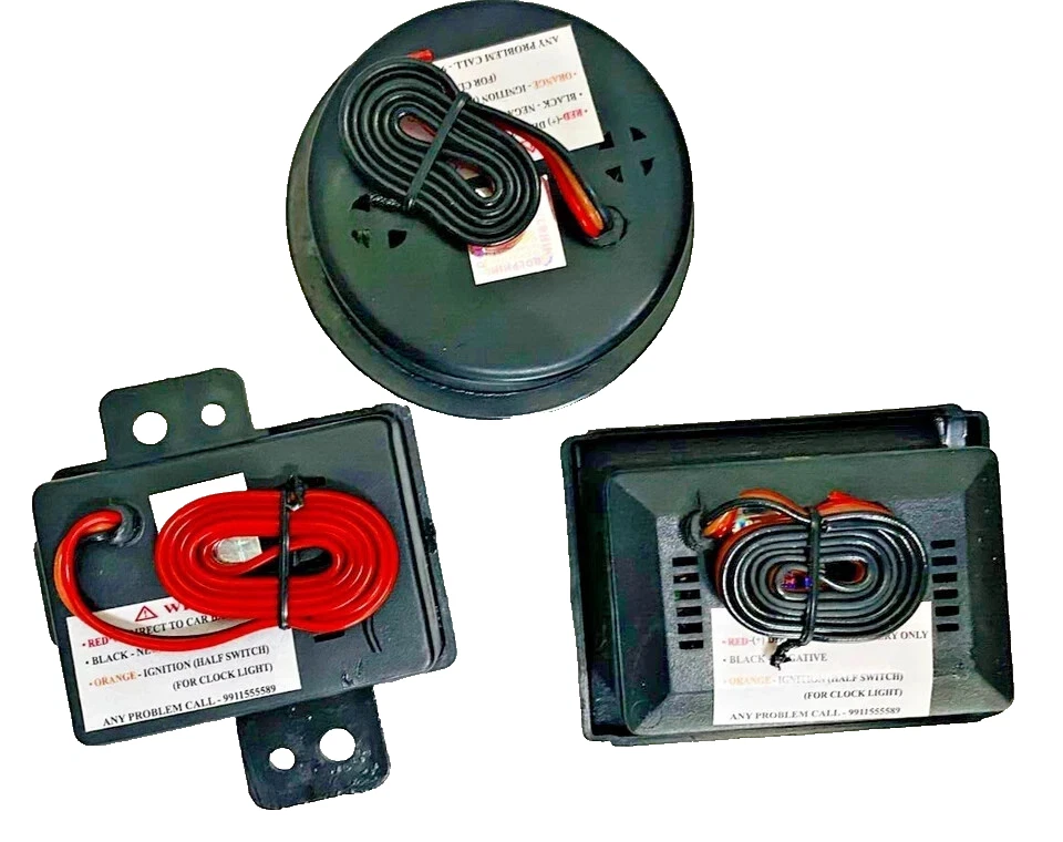 Digital Dash Clock Set of 3 For Suzuki SJ410 SJ413 Samurai Gypsy Sierra Drover - Image 2 of 2