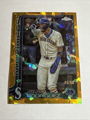 2025 Topps Chrome Sapphire Julio Rodriguez Image Variation Gold 