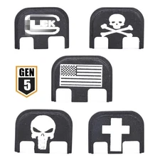 Aluminum Rear Cover Slide Back Plate for Glock G17 G19 21-24 26 27 29-41 GEN 5