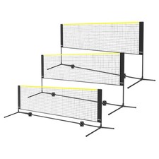 Adjustable Height Portable Net Set Multi-Sport Tennis Badminton Volleyball 10ft