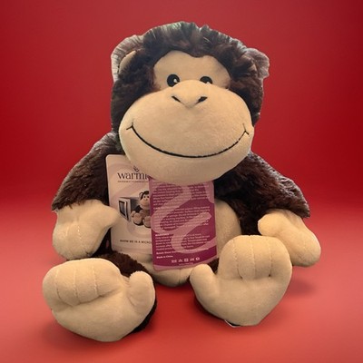 Warmies Cozy Plush Chimp Monkey Therapy Microwavable Heatable Toy Lavender