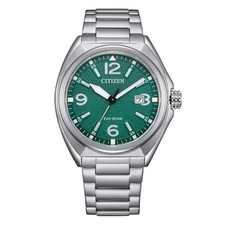 OROLOGIO UOMO CITIZEN URBAN ECO DRIVE ACCIAIO VERDE ORIGINALE NUOVO