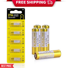 12V 27A A27 Alkaline Battery, V27A LR27A MN27 L828 12V Battery 5-Pack 