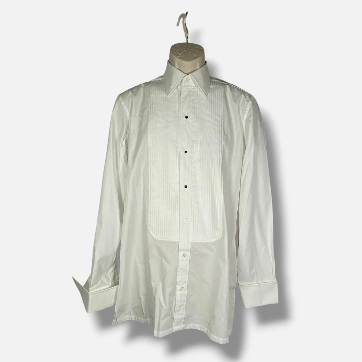Charvet Club Collar Shirt Charvet Point French Cuff Dress Shirts For Men  For Sale