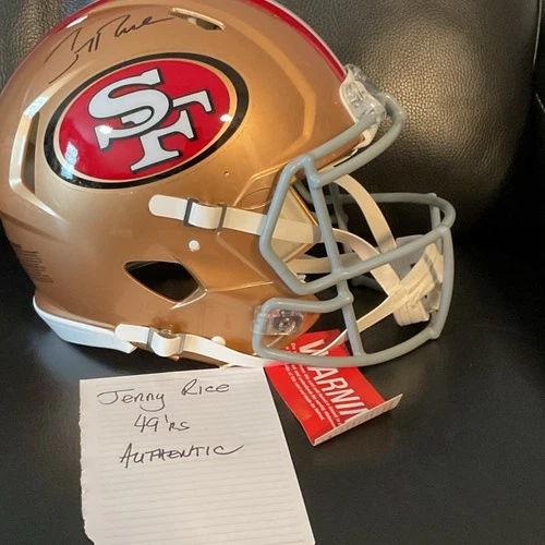 Jerry Rice San Francisco 49ers Autographed Authentic Football Helmet