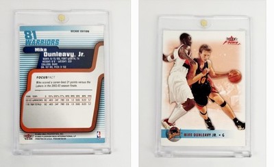 RARE SSP /10 DECADE EDITION PARALLEL 2003-04 Fleer Focus MIKE DUNLEAVY WARRIORS 