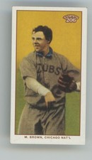 Mordecai Brown 2002 Topps 206 Mini Chicago National #450