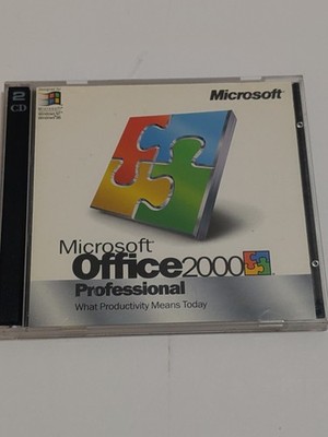 Microsoft Office 2000 Professional - Upgrade For Windows( 2 CD With Product Key)