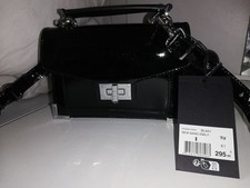 SAC A BANDOULIERE NEUF THE KOOPLES COULEUR VERNIS NOIR