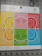 Martha Stewart 8X8 Paper Pads 36 Sheets Crafting Scrapbook New