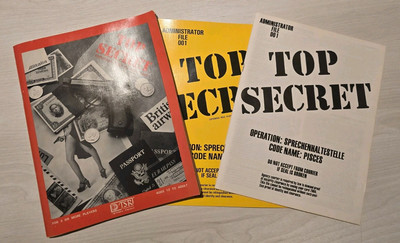 Top Secret Espionage RPG - Boxed Vintage 1980 Edition Rare Game Collector s Item