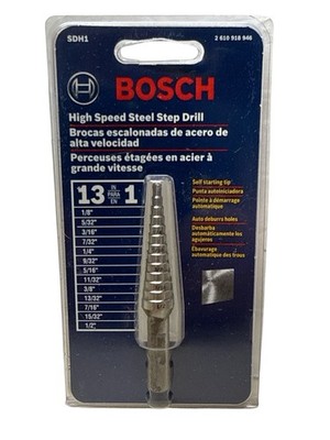BOSCH SDH1 13 in 1 High Speed Steel Step Drill #2610918946 (NEW In Package) 