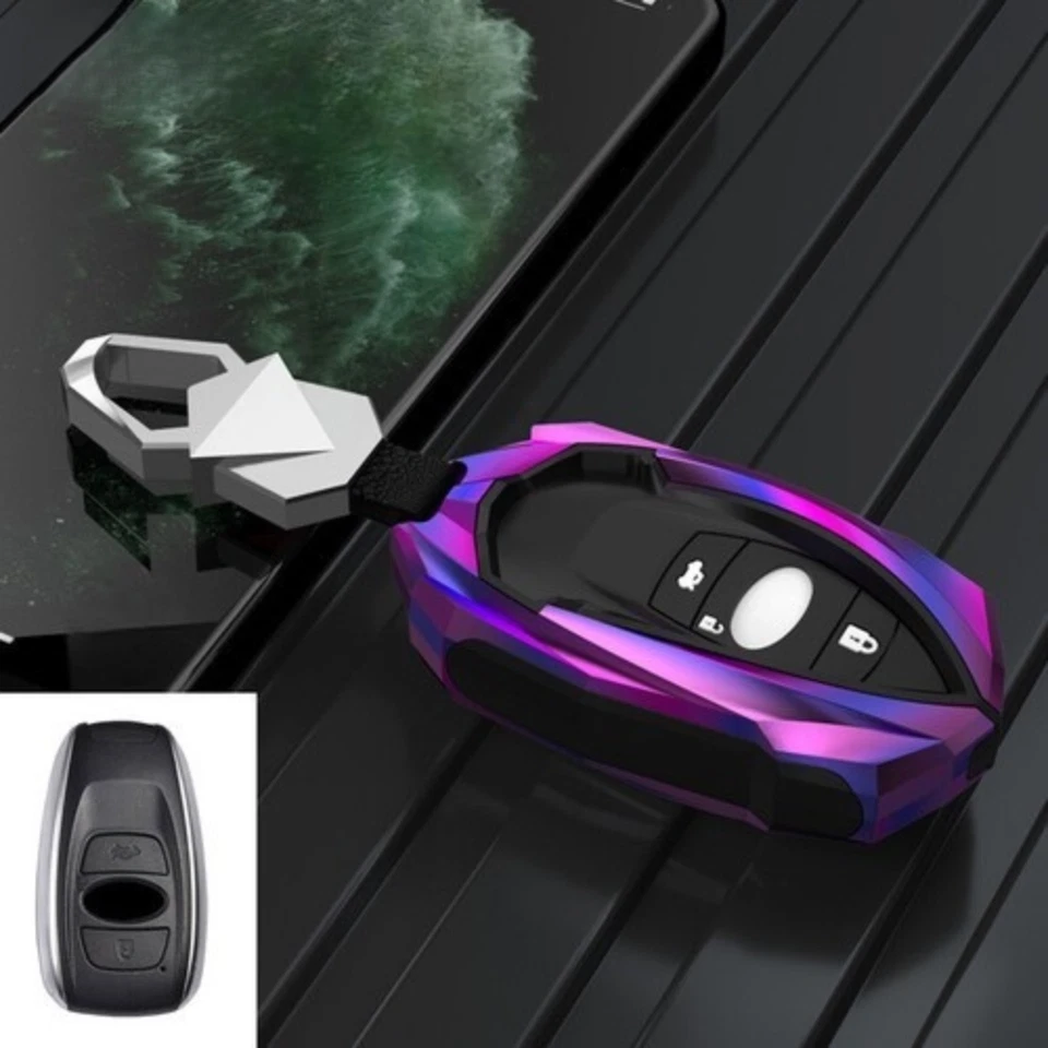 Zinc Alloy Car Key Fob Case Cover For Subaru Fitsester Outback BRZ Forester WRX Foto 4 de 4