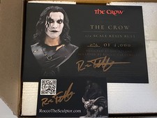 The Crow Bust 1/2 scale Legends in 3D Diamond Select Toys signed by Rocco