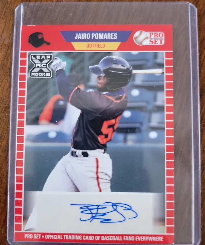 2021 Leaf Pro Set Baseball Blaster Auto Jairo Pomares #PS-JP1 Rookie RC  - Image 2 of 4