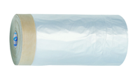 Cq Folie, 30 Cm / 33 M, Mit Papier-Klebeband Maler Folie Abdecken Kleben Schutz