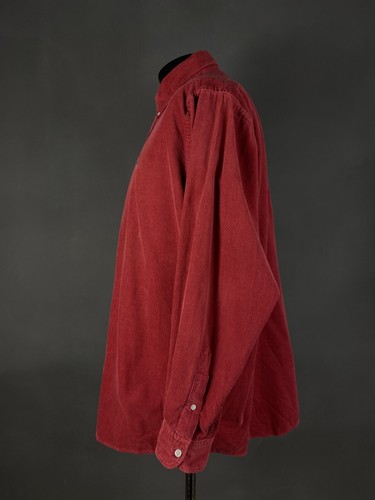 LA MARTINA Saddleay Mens Shirt Button Up Long Sleeve Velvet Red Size L - Picture 5 of 13