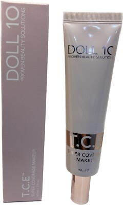 Doll 10 T.C.E Super Coverage Makeup FAIR 2 oz Jumbo Size - New