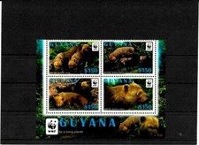 Znaczki -Gujana-Zwierzęta-Zestaw