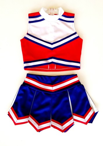 Kinder/Mädchen Mini Cheerleader-Kostüm/Fasching/Cosplay Kleid Dress Gr. 98-182 - Picture 7 of 9