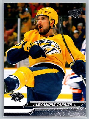 Alexandre Carrier 2023-24 Upper Deck HOCKEY #103 Nashville Predators