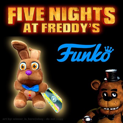 Chocolate Bonnie Five Nights at Freddy's New Funko Plush Walmart