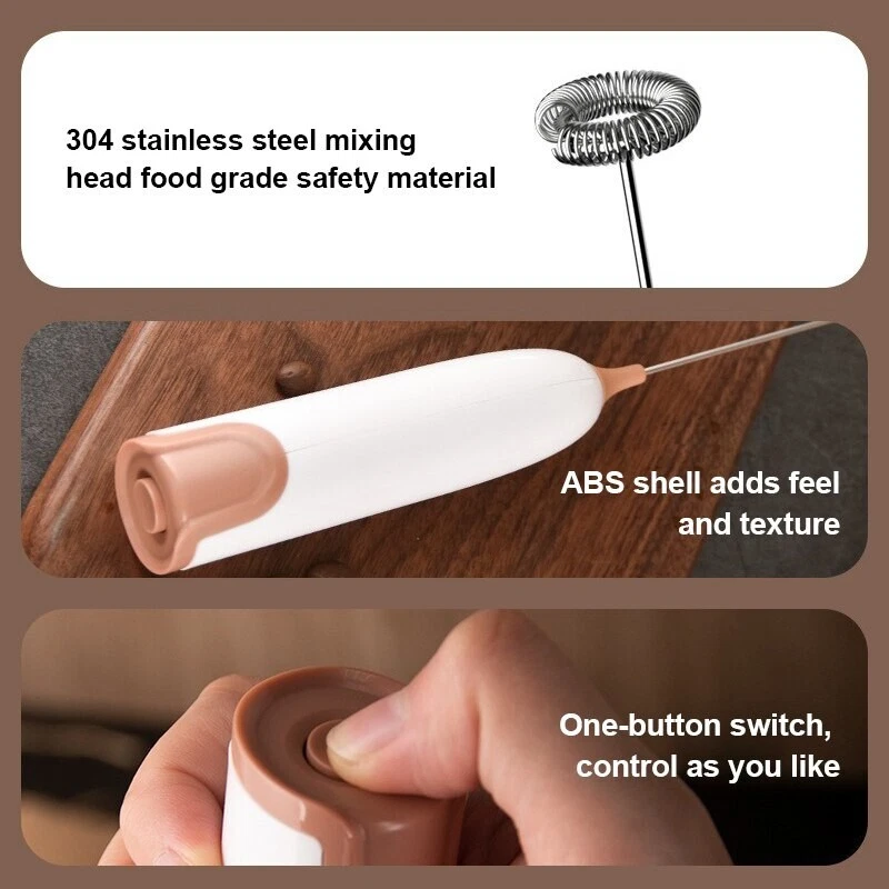 Milk Frother Handheld Mixer Electric Coffee Foamer Egg Beater Cappuccino Stirrer